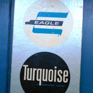 VINTAGE EAGLE TURQUOISE 2375‎ ARTIST'S DRAFTING DRAWING LEADS